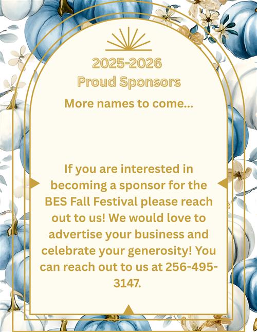 Sponsorship Acknowledgement